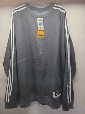 Adidas Golden State Warriors Crewneck Men’s Sweatshirt - Size 3XT Gray
